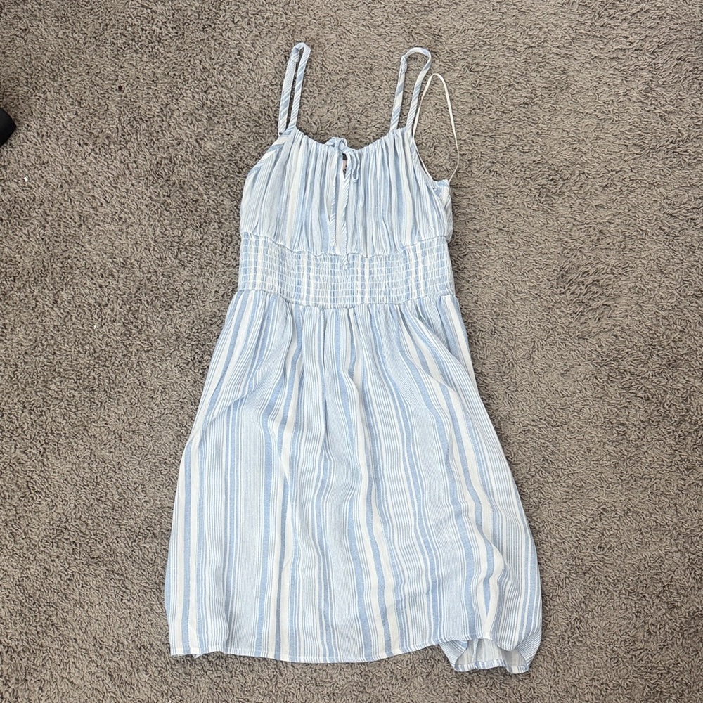 SO Striped Blue and White Dress